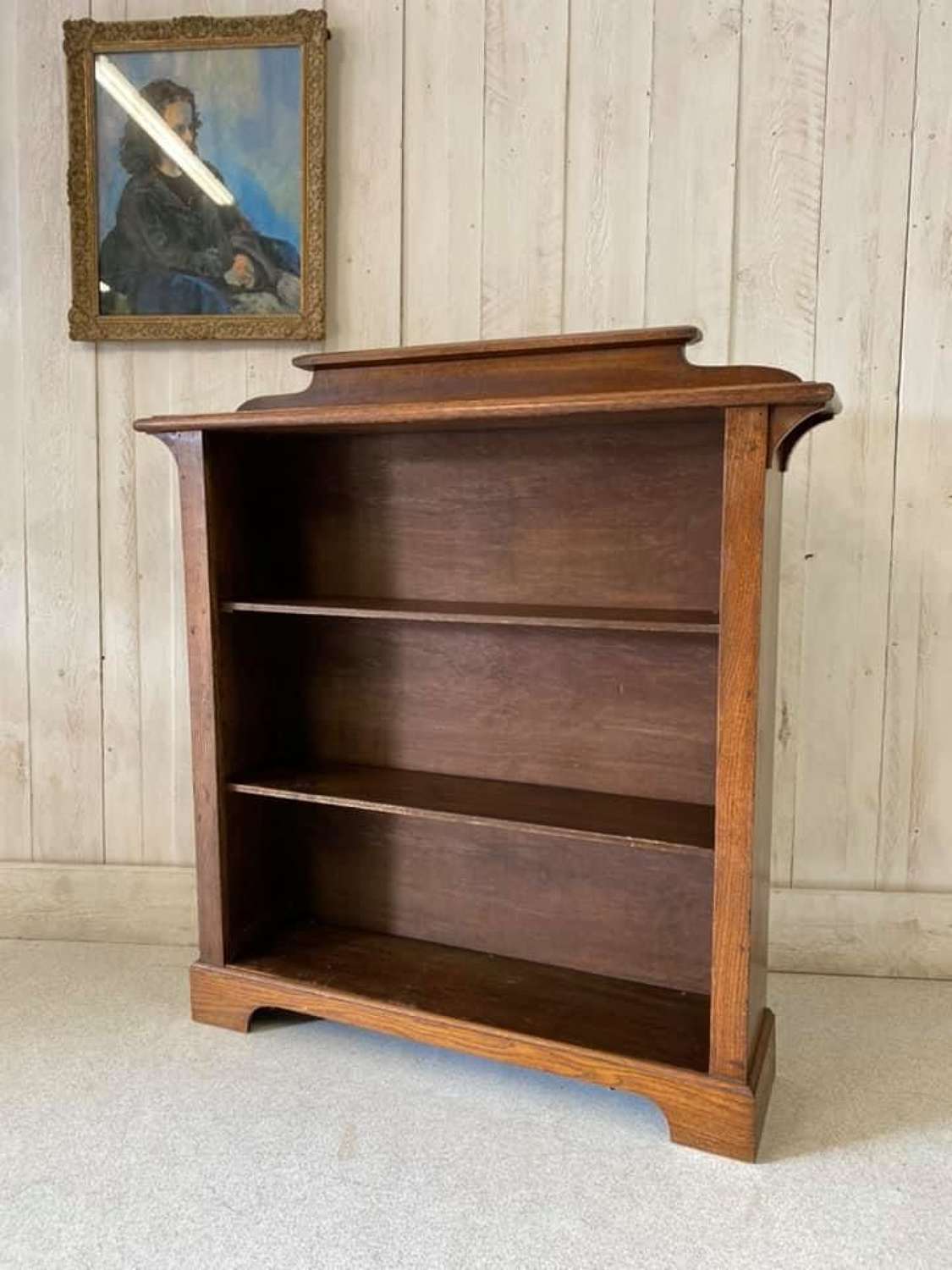 Arts and Crafts Oak and Pine Bookcase