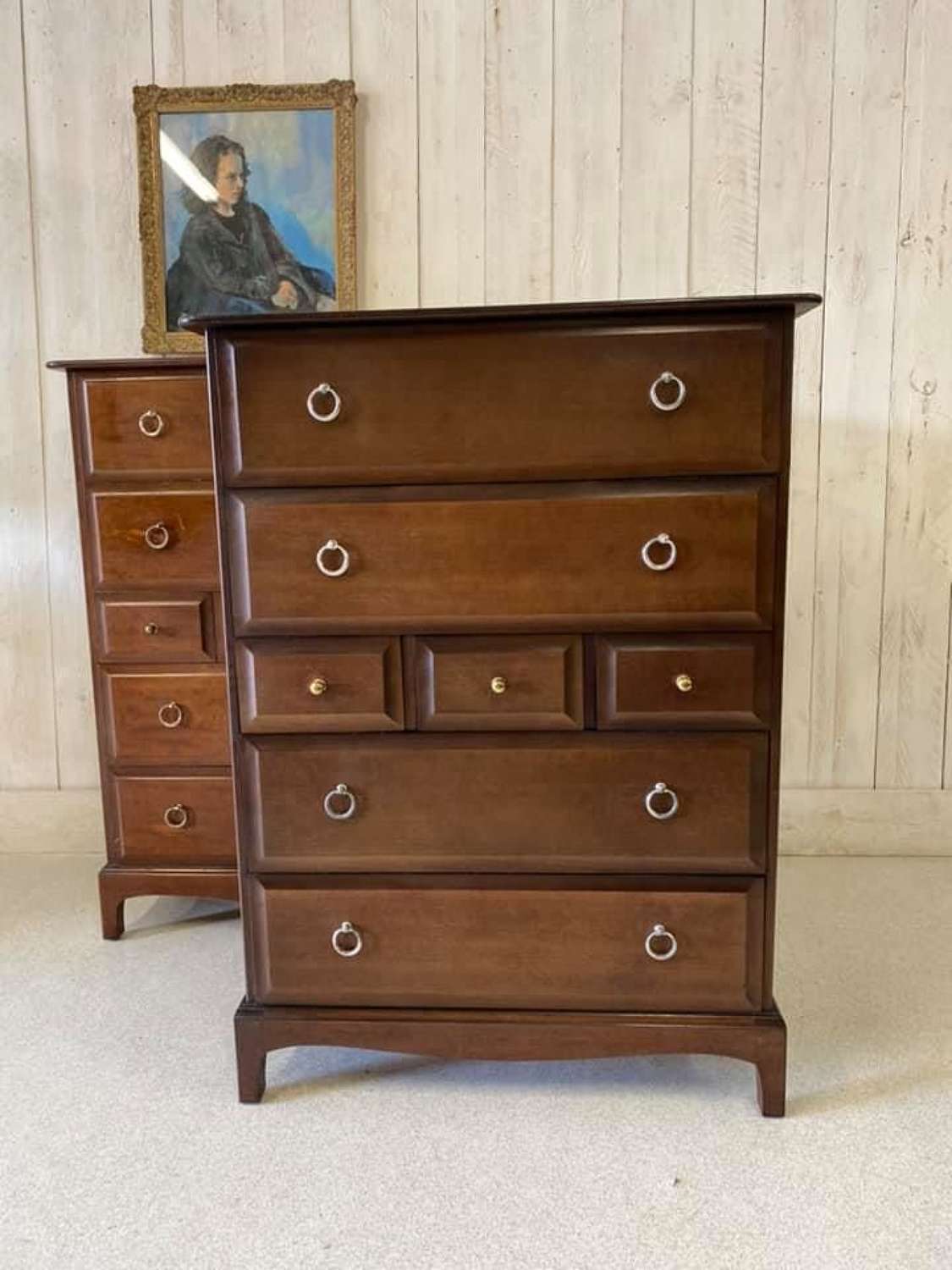 Pair of Stag Chest of Drawers