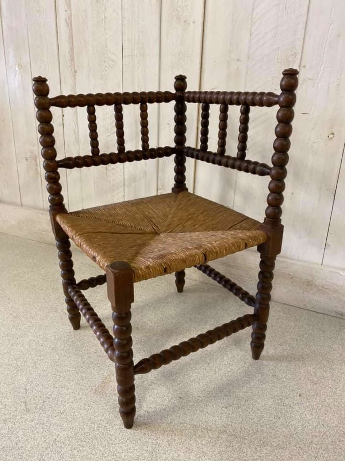 French Oak Bobbin Chair
