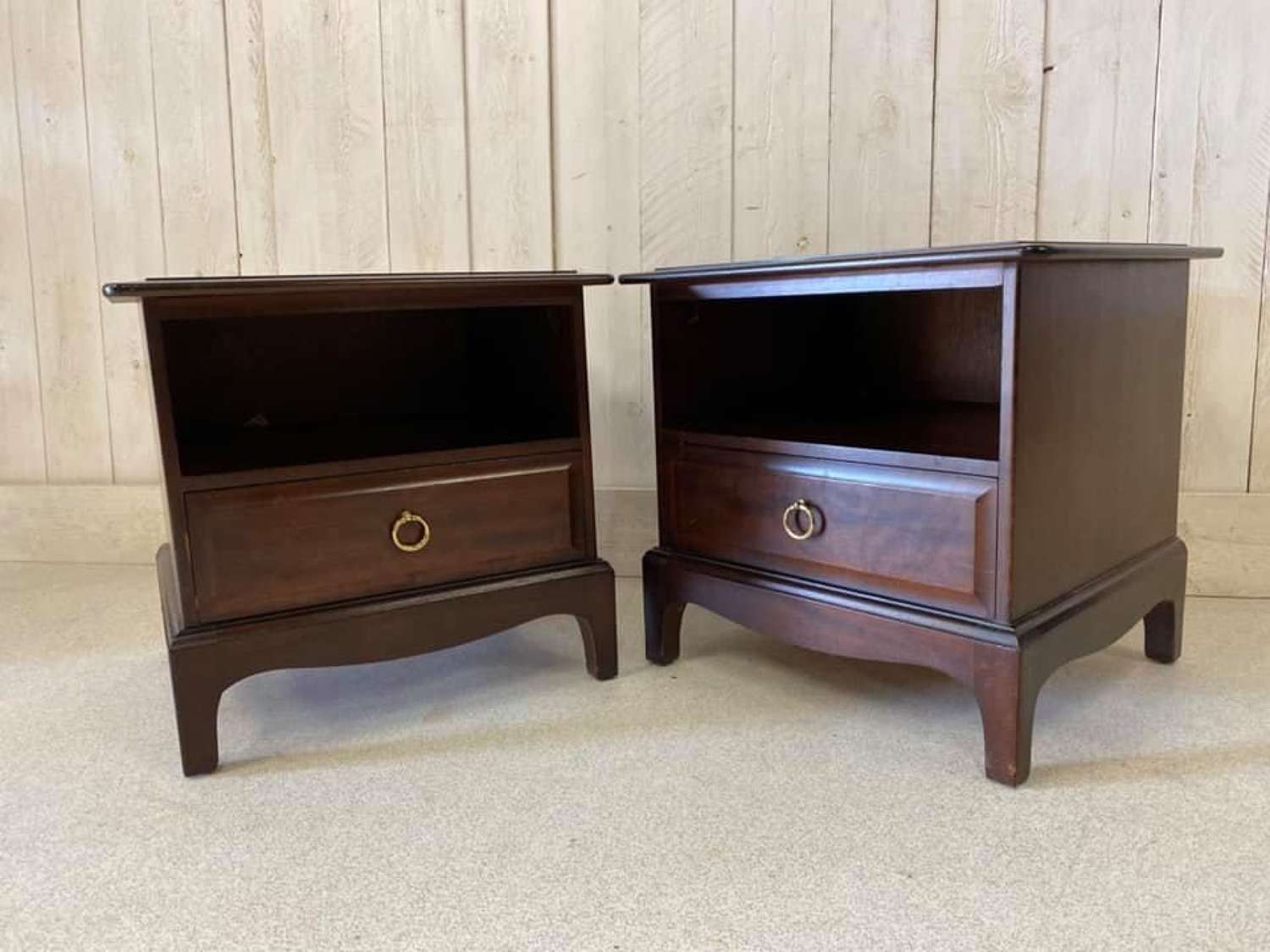 Pair of Stag Bedside Cabinets