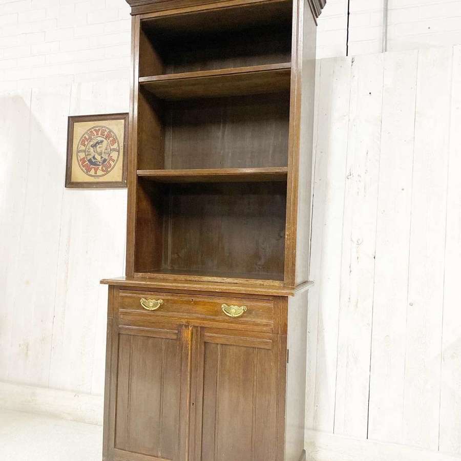 Victorian Oak and Pine Bookcase