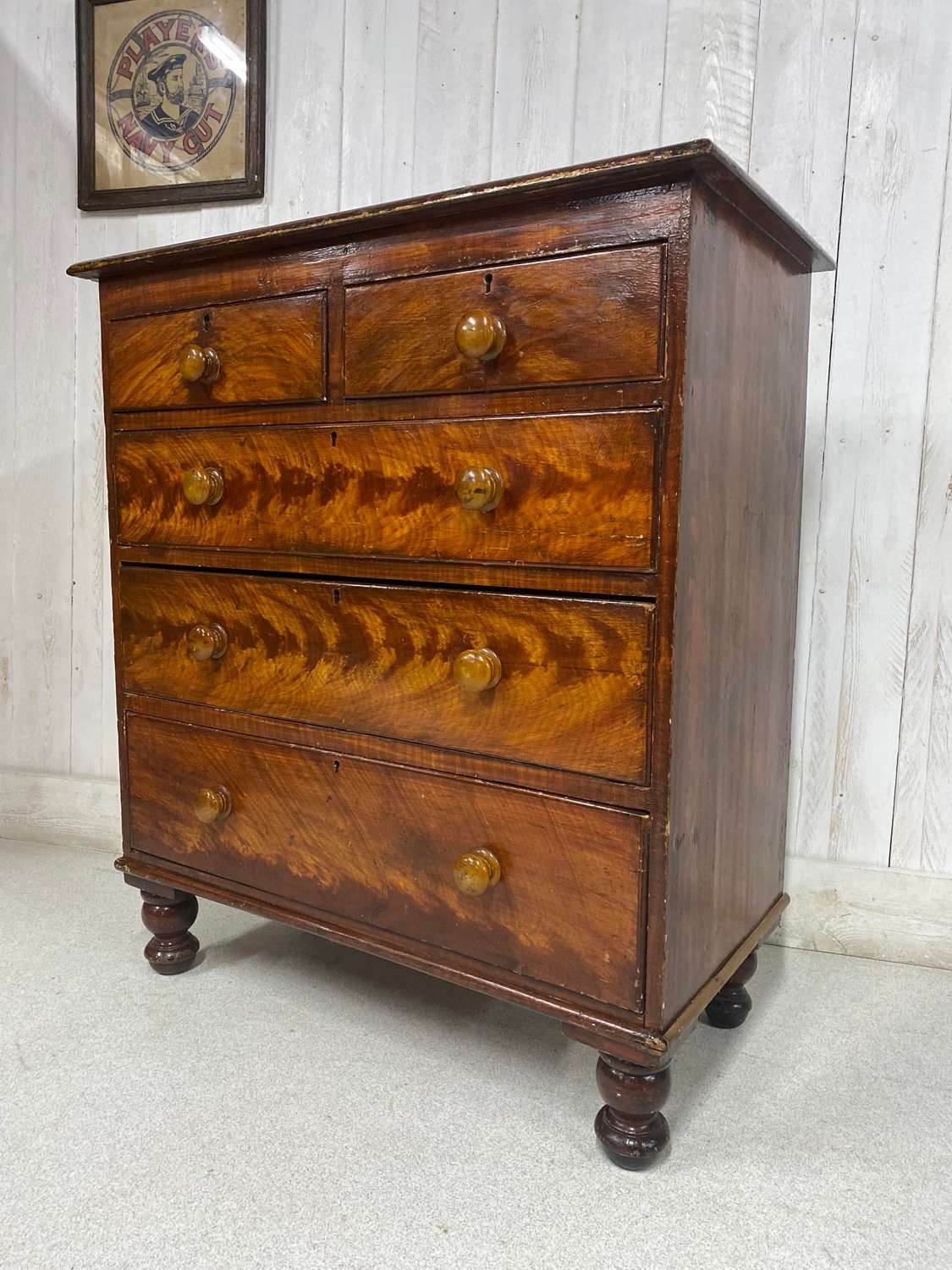 Late Victorian Pine Chest of Drawers
