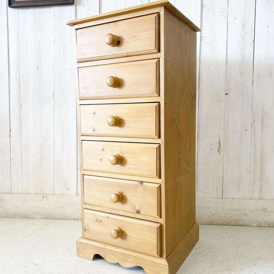 Chunky Pine Chest of Drawers