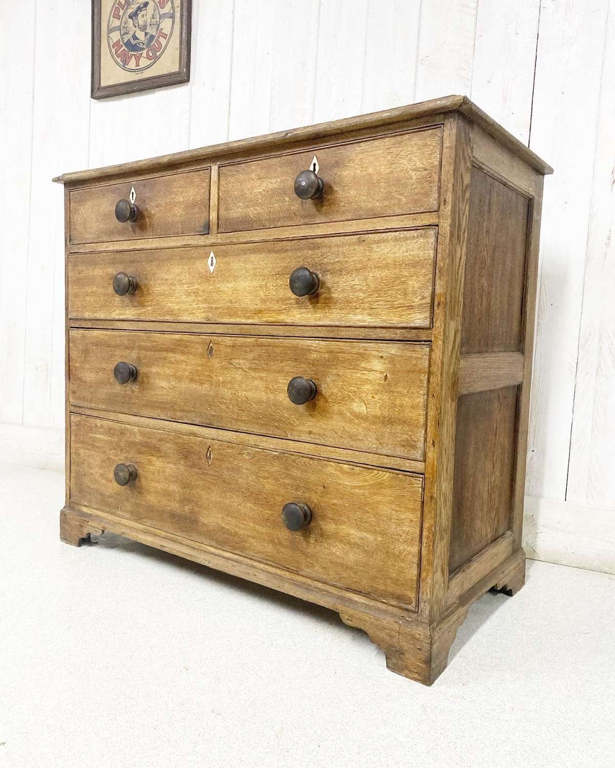 Superb Oak George 3rd Chest of Drawers