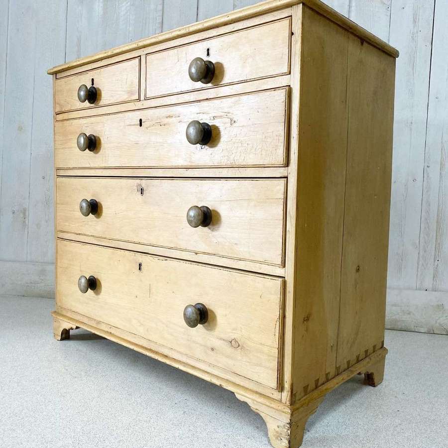 Early Victorian Pine Chest of Drawers