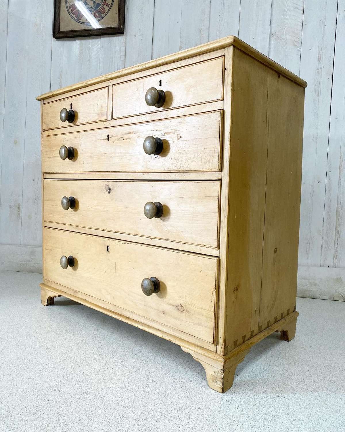 Early Victorian Pine Chest of Drawers