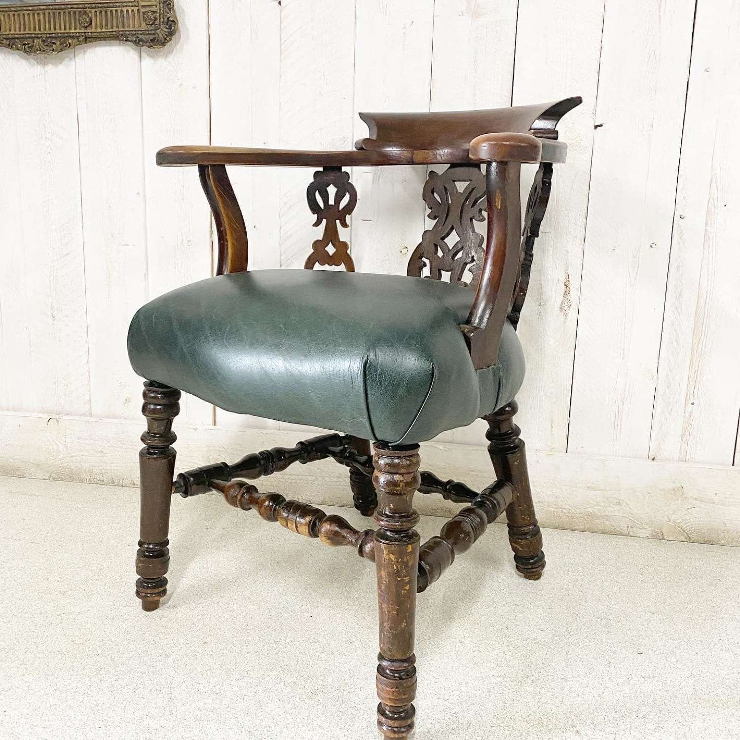 Victorian Mahogany Captains Chair