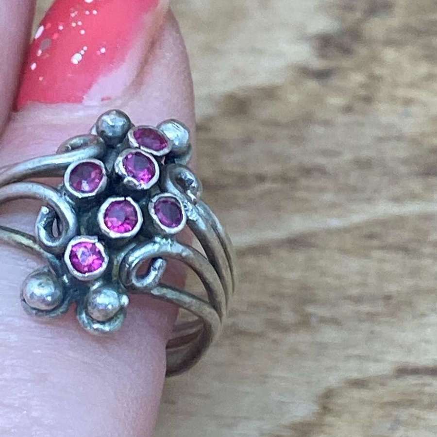 Unusual Silver Ring Size O