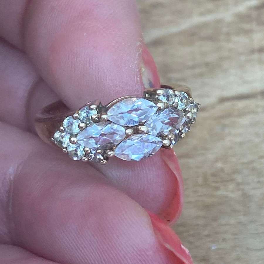 Silver Gilt Ring Size K