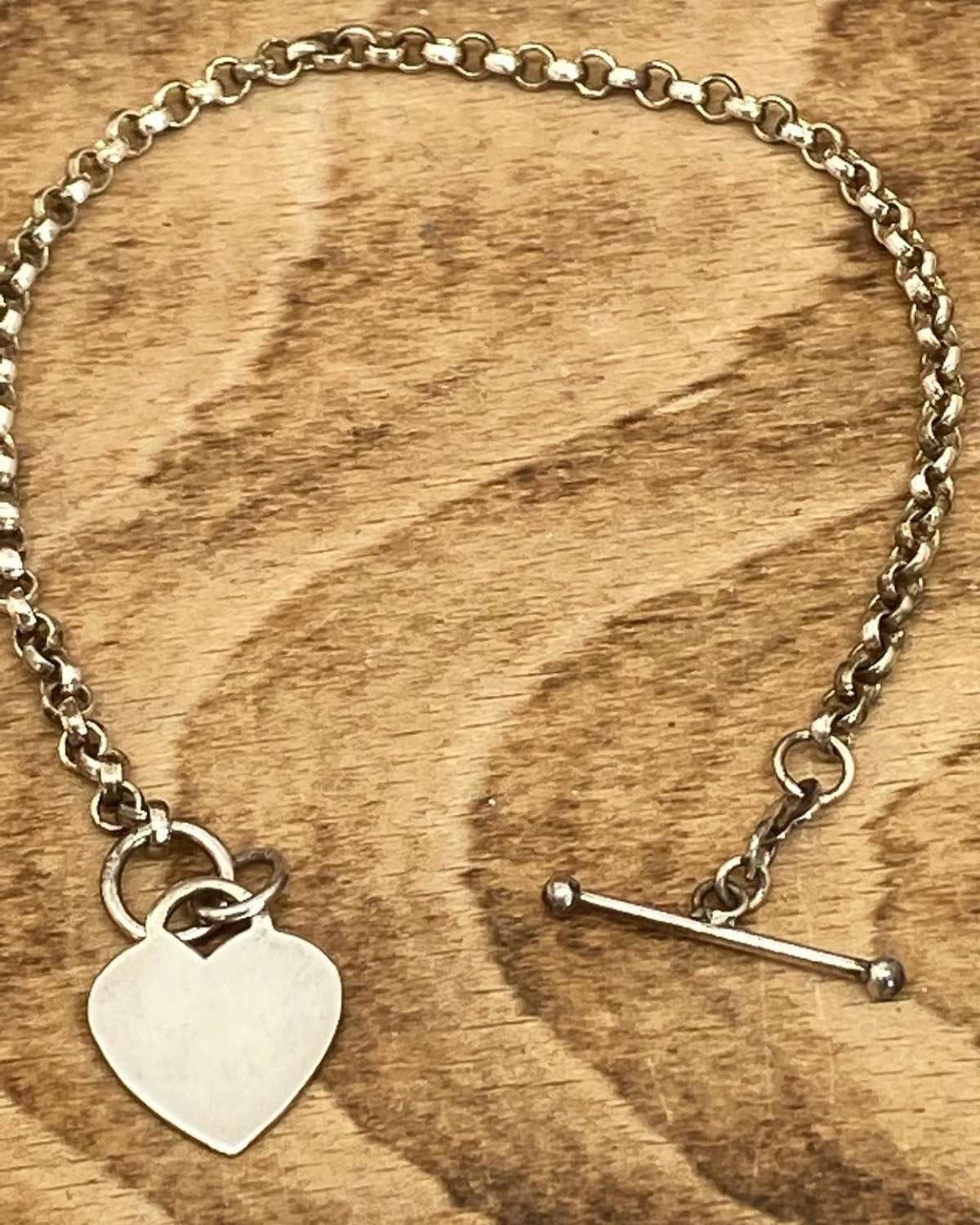 Silver Bracelet Love Heart