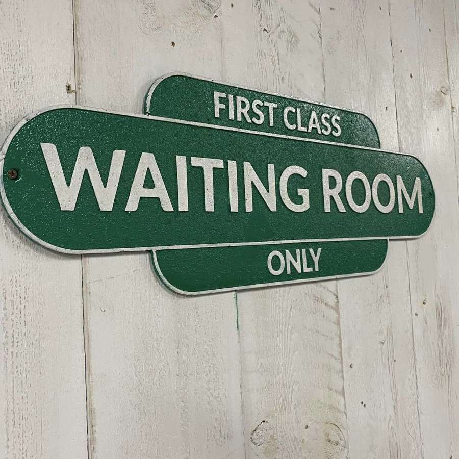 Large First Class Waiting Room Sign