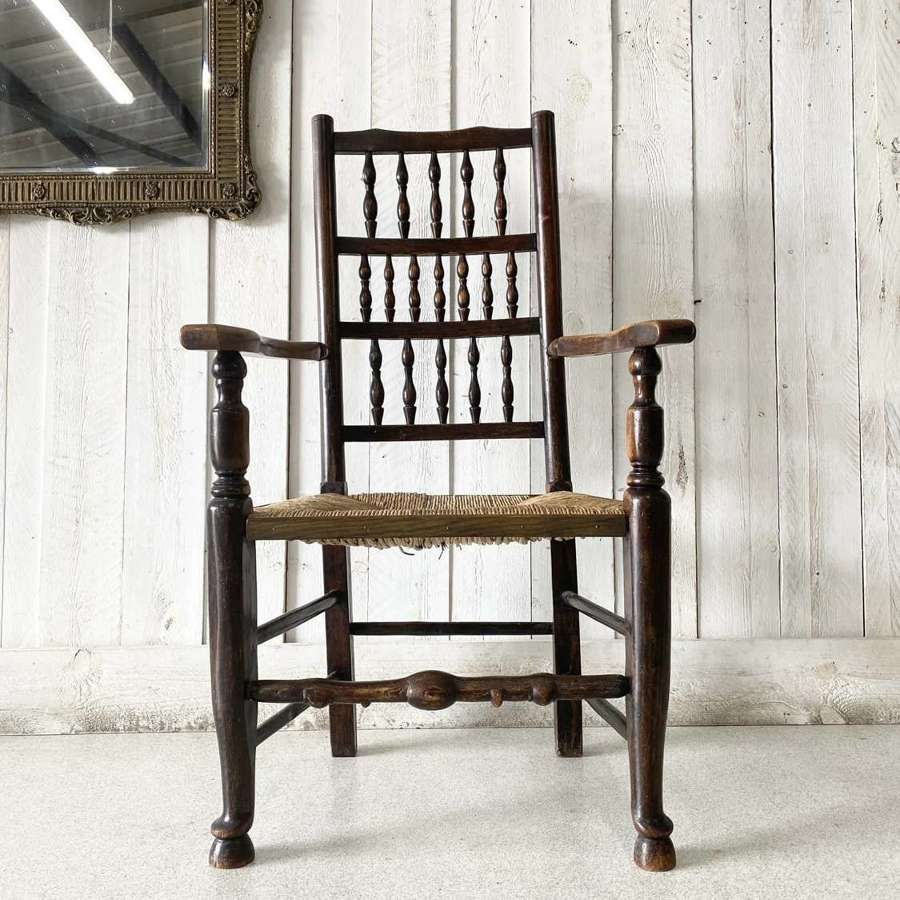 Victorian Elm Spindle Back Chair