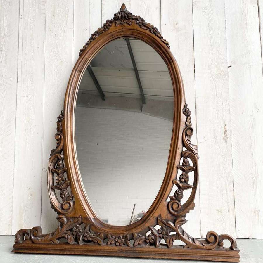 Large Victorian Carved Mirror