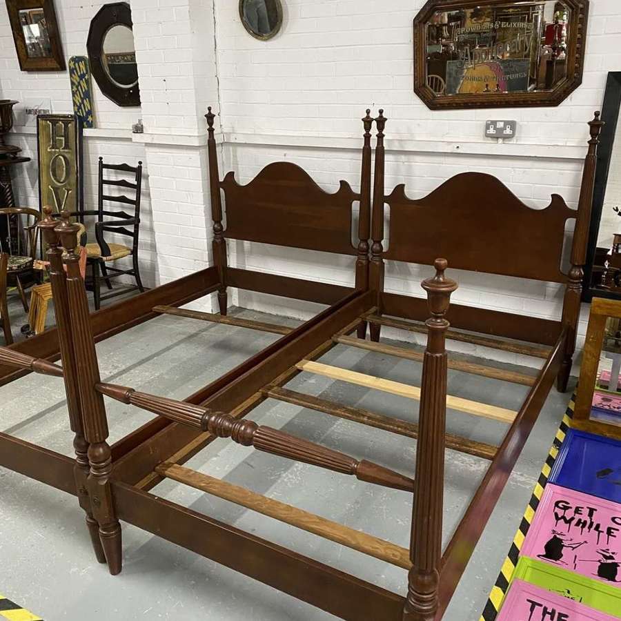 Pair of Antique Single Beds C1920
