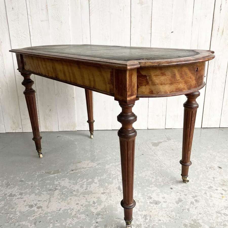 Victorian Bow Ended Writing Table