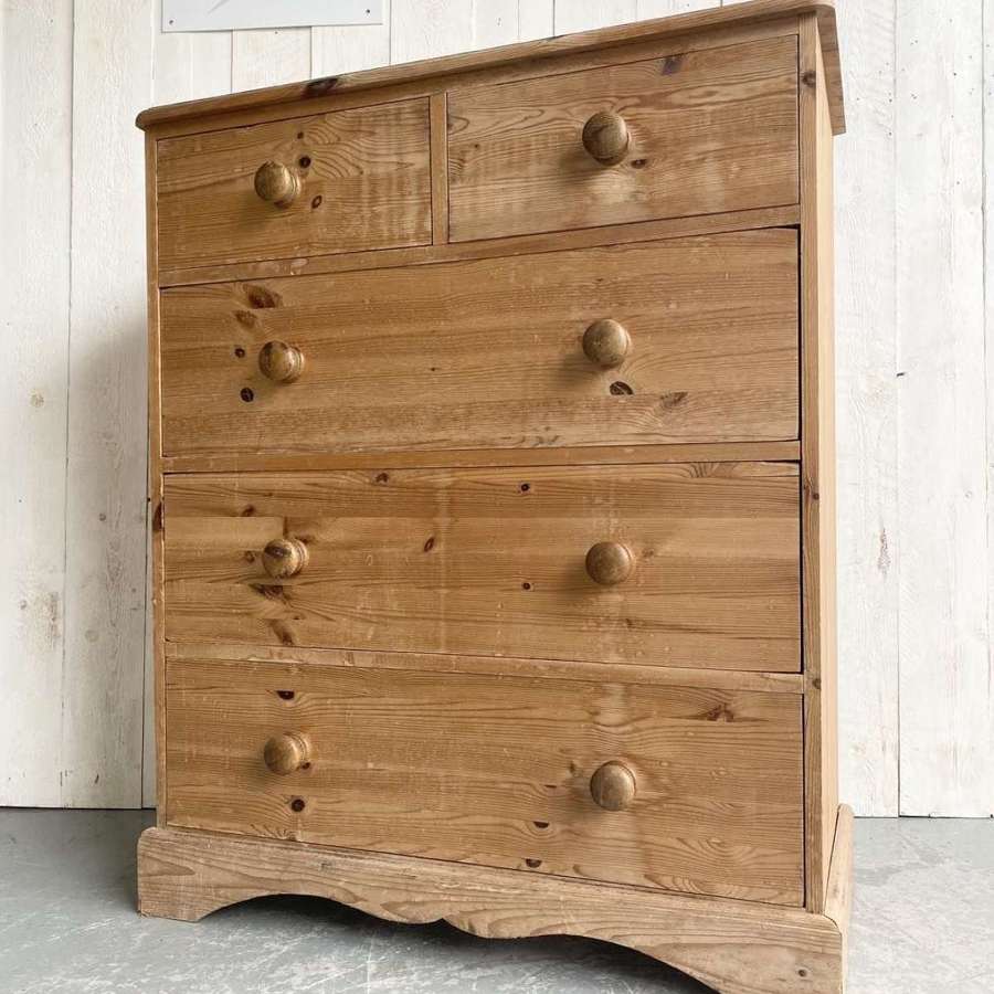 Vintage Pine Chest of Drawers
