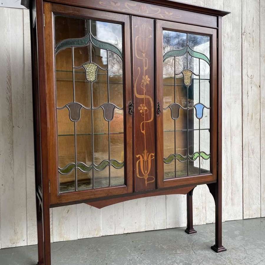 Art Nouveau Display Cabinet Drinks Cabinet